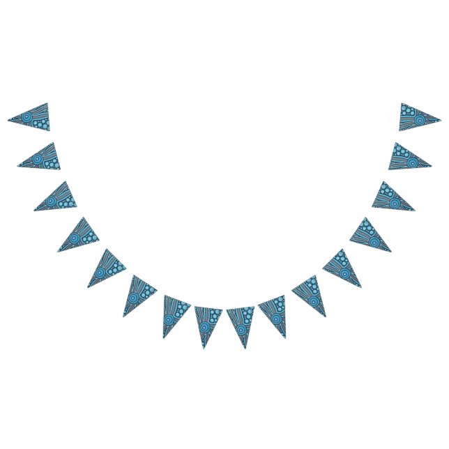 Bannière À Fanions Island Camp Art autochtone Bunting (Tout)