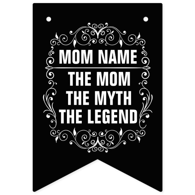 Bannière À Fanions Journée des mères personnalisées (Premier drapeau)