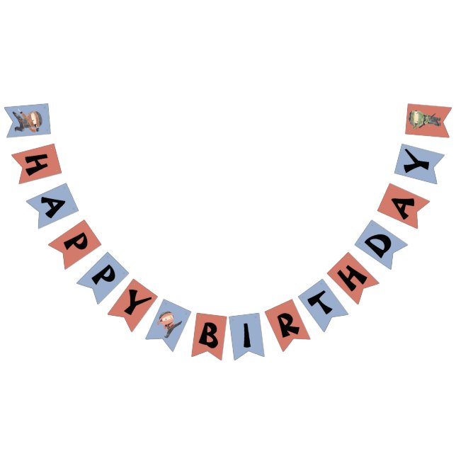Bannière À Fanions Joyeux Anniversaire de Cute Little Ninja (Tout)