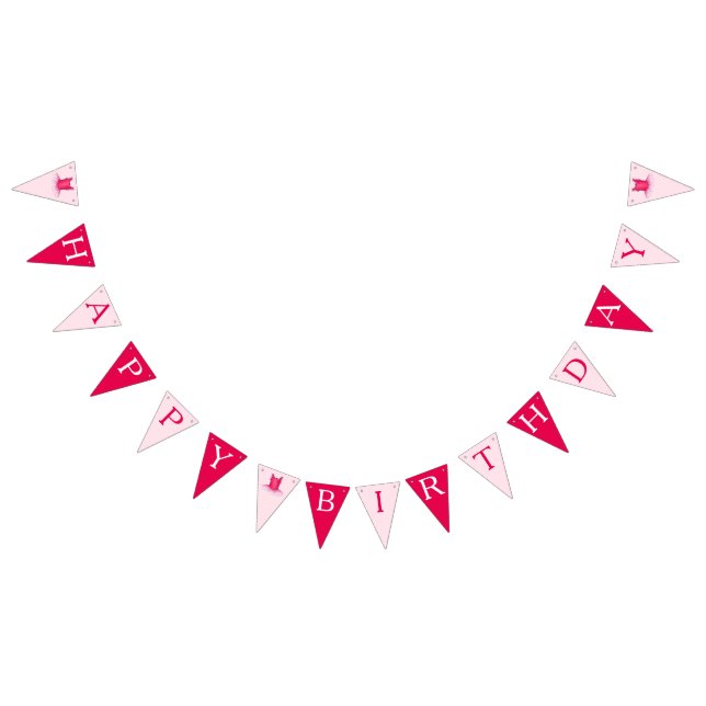 Bannière À Fanions Joyeux Ballet d'anniversaire Pink Ballerina Tutu (Tout)