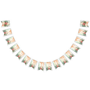 Bannière À Fanions JOYEUX NOËL   Poinsettia Splendor