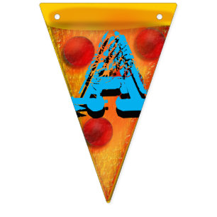 Bannière À Fanions La pizza est mes pendentifs d'étamine de partie d