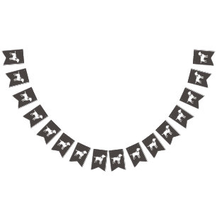 Bannière À Fanions Labrador Baby shower de chien Laboratoire gris Neu