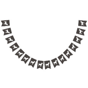 Bannière À Fanions Labrador Baby shower de chien Laboratoire gris Neu