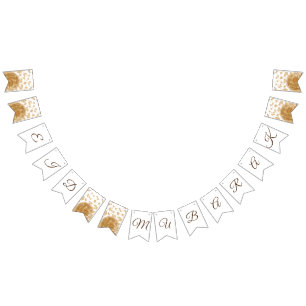 Bannière À Fanions le meilleur eid heureux élégant d'or chic Mubara