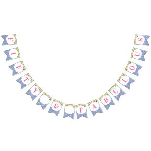 Bannière À Fanions Lemons Positano 50 & Fabulous 50th Birthday Party