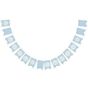 Bannière À Fanions Lettres arméniennes d'Agra Hadig-Blue