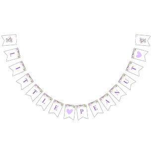 Bannière À Fanions Little Peanut Elephant Baby shower fête d'annivers