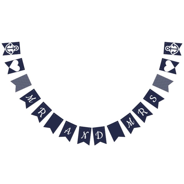 Bannière À Fanions M. et Mme Nautical Bunting (Tout)