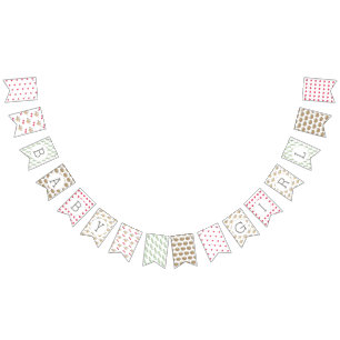 Bannière À Fanions Mama Bird Baby shower Jolie FILLE Motif BÉBÉ