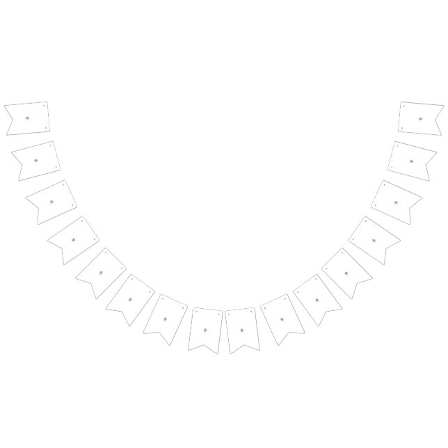 Bannière À Fanions Mandala papillon floral | Design d'art Boho pourpr (Tout)