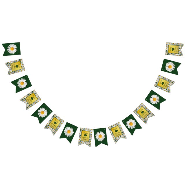 Bannière À Fanions Marguerite assez lumineuse tout joyeux (Tout)
