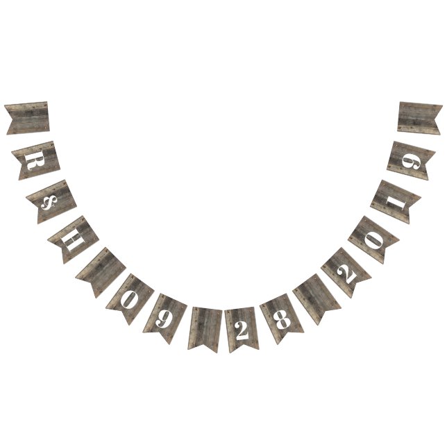 Bannière À Fanions mariage de la grange à grains de bois rustique de  (Tout)