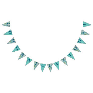 Bannière À Fanions Mariage de style art nouveau Neige en Été