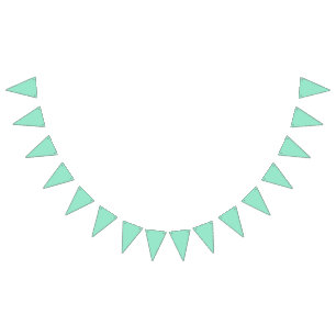 Bannière À Fanions Mariage minimaliste couleur unie Pastel personnali