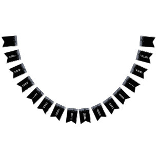 Bannière À Fanions Mariage personnalisé Parties scintillant diamant