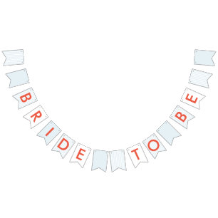 Bannière À Fanions Mariée À Être Rétro Bachelorette