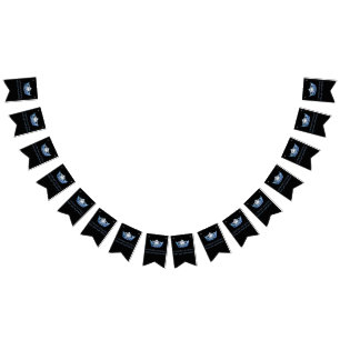 Bannière À Fanions Miss America Style Crown Party Bunting Banner
