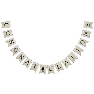 Bannière À Fanions Monogramme de gâteau mariage