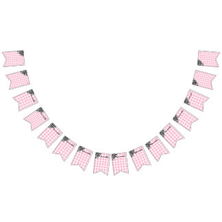 Bannière À Fanions Monthly Milestone Banner for First Birthday