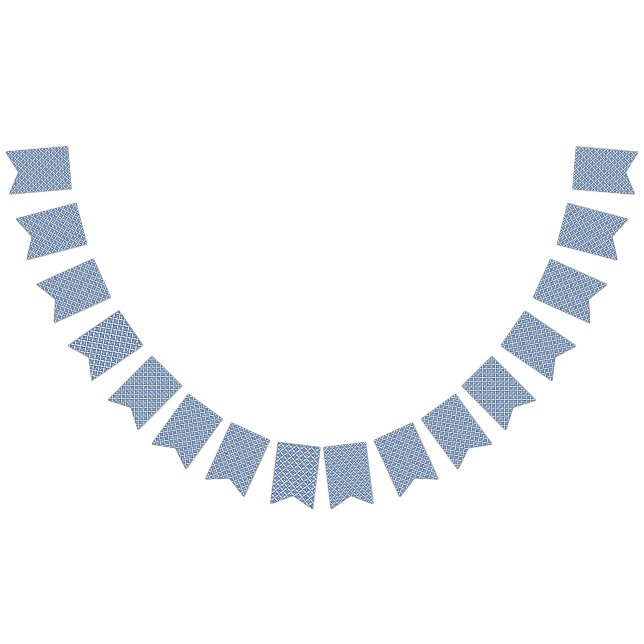 Bannière À Fanions motif bleu et vert avec un arrière - plan blanc (Tout)