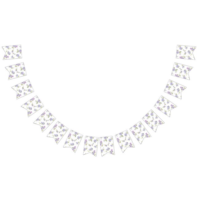 Bannière À Fanions Motif de fleurs (Tout)