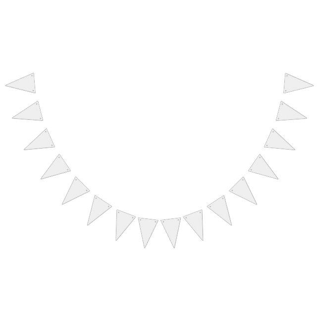 Bannière À Fanions Motif géométrique blanc et gris avec verrouillage (Tout)
