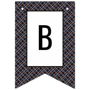 Bannière À Fanions Motif géométrique tendance, fête d'anniversaire mo