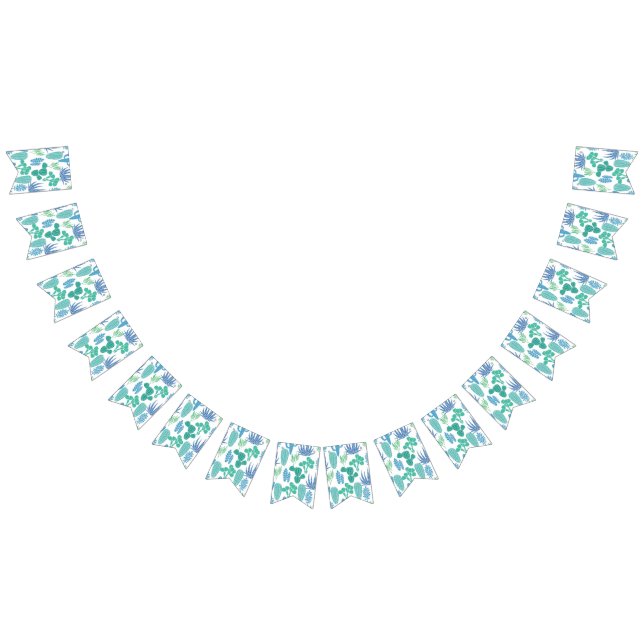 Bannière À Fanions motif plante (Tout)