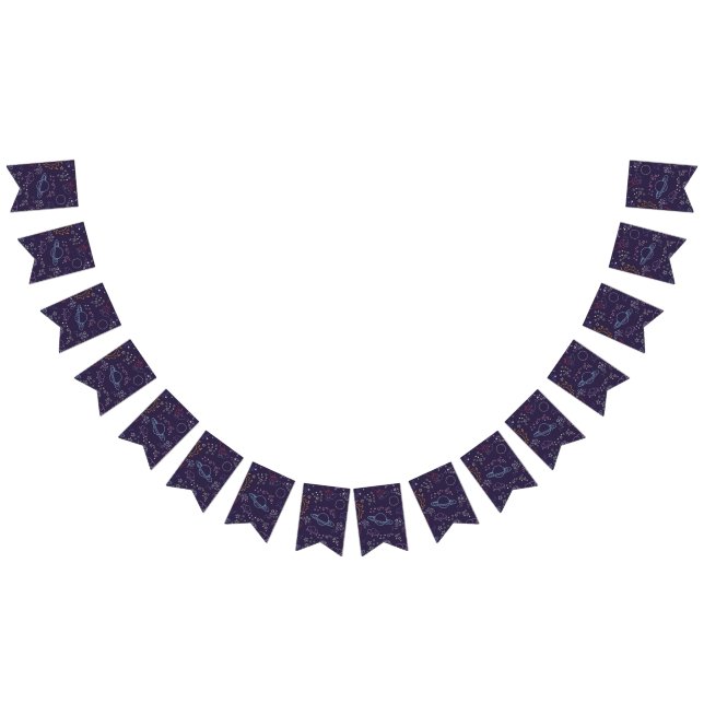 Bannière À Fanions Motif spatial (Tout)