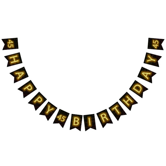 Bannière À Fanions néon Connexion Brick pour 45e anniversaire (Tout)