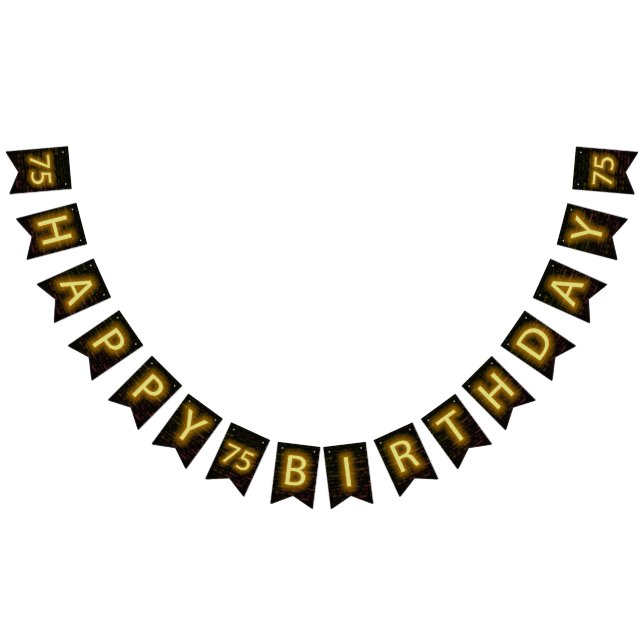 Bannière À Fanions néon Connexion Brick pour 75e anniversaire (Tout)