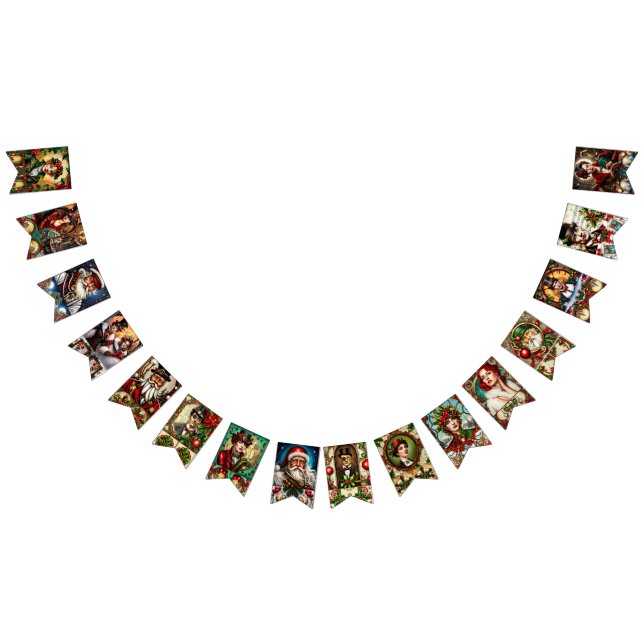 Bannière À Fanions Noël de Steampunk (Tout)