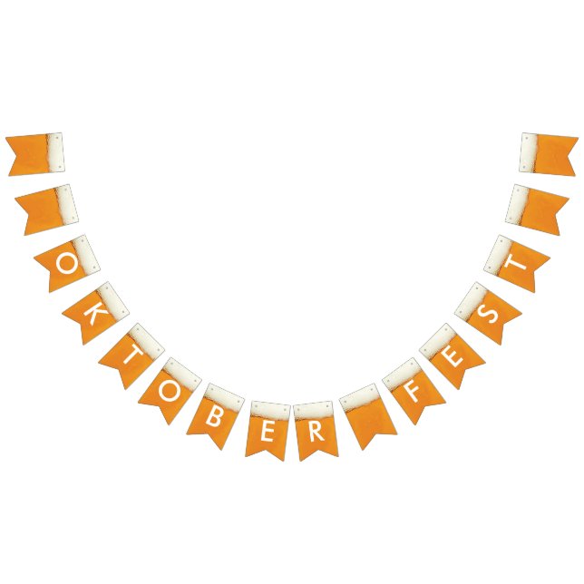 Bannière À Fanions Oktoberfest. De vrais Mains De Bières. (Tout)