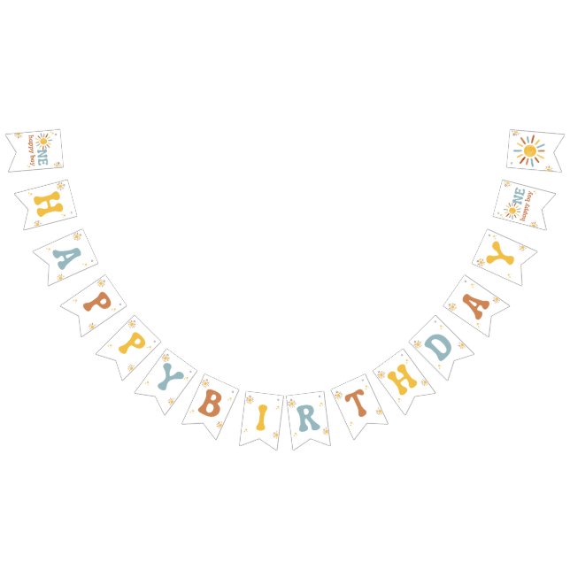 Bannière À Fanions One Happy Boy Banner (Tout)