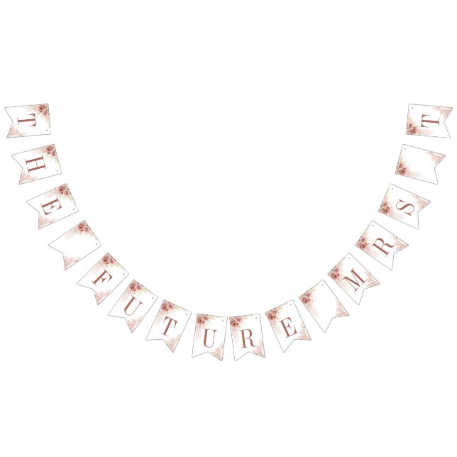 Bannière À Fanions Pampas Grass Boho Chic Terracotta Fête des mariées (Tout)