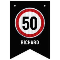 Panneau de limitation de vitesse pour 50e annivers