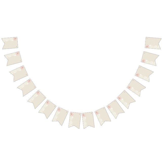 Bannière À Fanions Papier à scandale Beige (Tout)