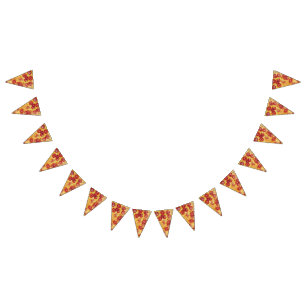 Bannière À Fanions Partie épique de pizza, parce qu'elle est votre