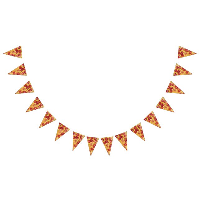 Bannière À Fanions Partie épique de pizza, parce qu'elle est votre (Tout)