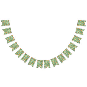 Bannière À Fanions Peach Green Mariage Spring Pastel