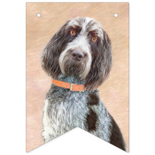 Bannière À Fanions Peinture Spinone Italiano - Belle Art Original Chi