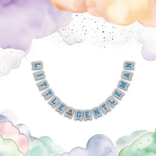 Bannière À Fanions Petit Baby shower Gentleman  