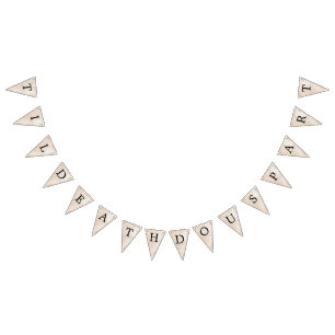 Bannière À Fanions Petit couple éffrayant