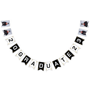 Bannière À Fanions Photo personnalisée Moderne Élégant Partie de Grad