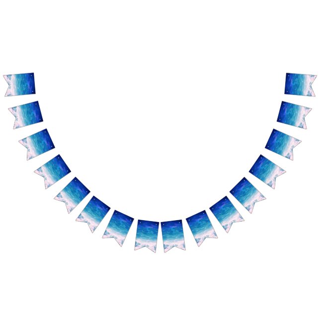 Bannière À Fanions Plage de la mer bleue (Tout)