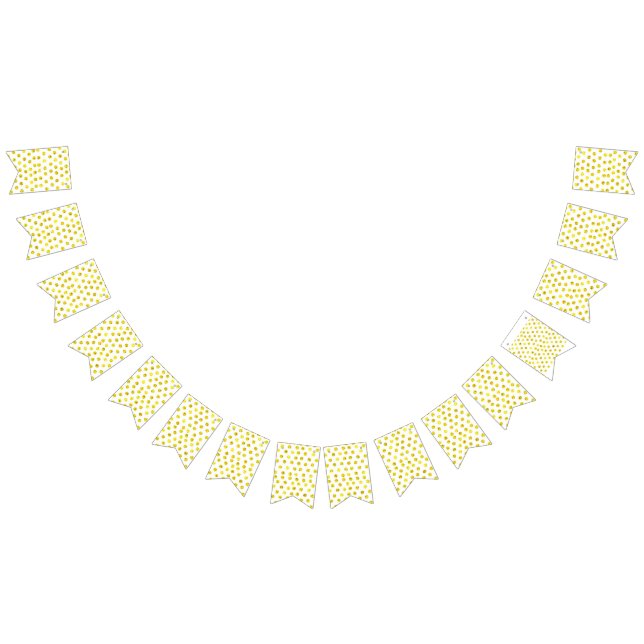 Bannière À Fanions Point jaune (Tout)