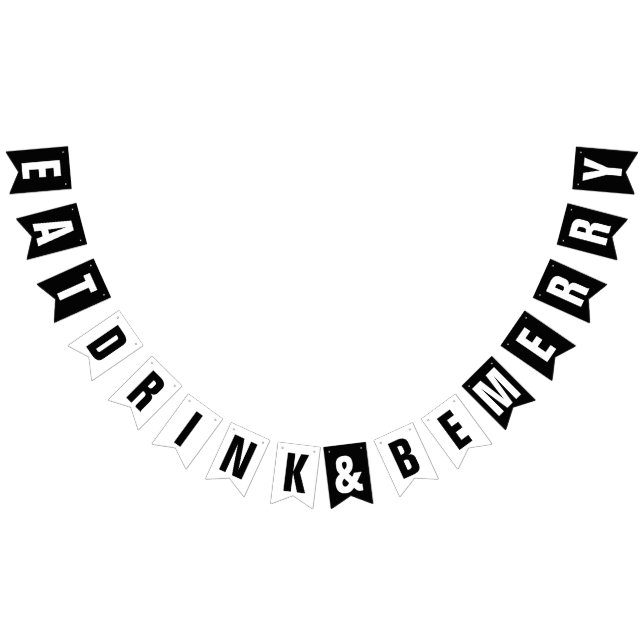 BANNIÈRE À FANIONS PRENEZ UN VERRE ET SOYEZ JOYEUX MARIAGE DÉCOR (Tout)