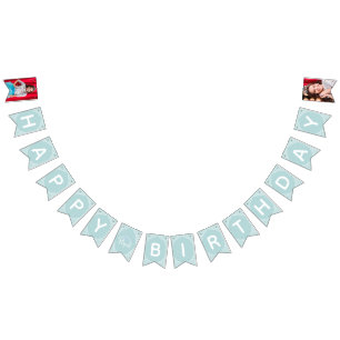 Bannière À Fanions Princess Party photo Joyeux anniversaire