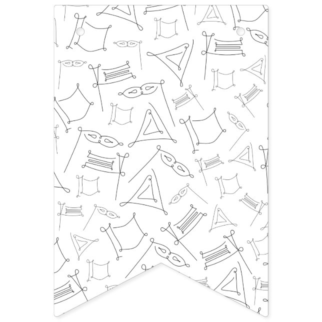 Bannière À Fanions Purim (Premier drapeau)